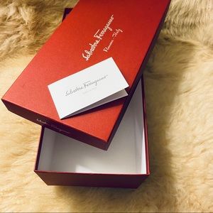 Salvatore Ferragamo shoe box red matte